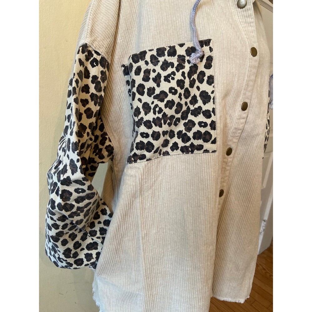 OLI HALI TOP OLI & HALI shirt Oli and Hali long sleeve snap down pockets boho SM - Picture 10 of 12